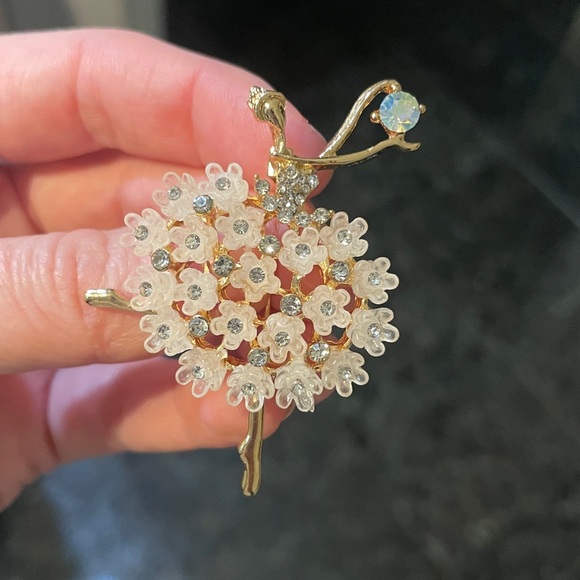 Jewelry - Flower Ballerina Dancer Brooch